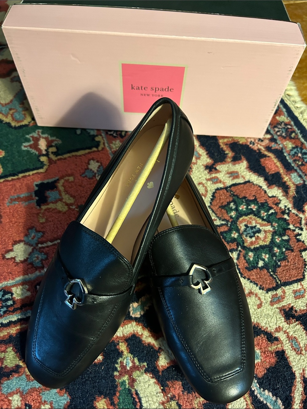 Kate Spade Cape Cod Spade Black Slip On Loafer Women’s Size 8